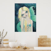 モリー・ハリソンの好奇心に満ちた人魚のポスター ポスター (キッチン)