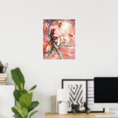モリー・ハリソン作「Autumn Fairy Moon Poster」 ポスター (ホームオフィス)