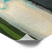 モリー・ハリソン幻想アートのポスター「お化けの魔女と猫」 ポスター (角)