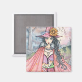 「モリー・ハリソン・イラストレーション」 マグネット (正面/裏面)