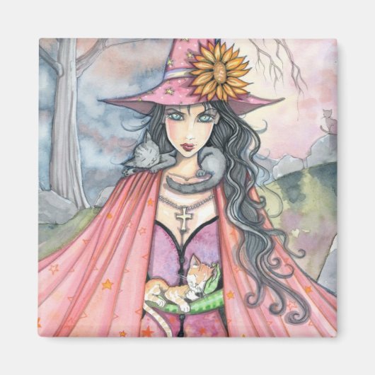 「モリー・ハリソン・イラストレーション」 マグネット (正面)