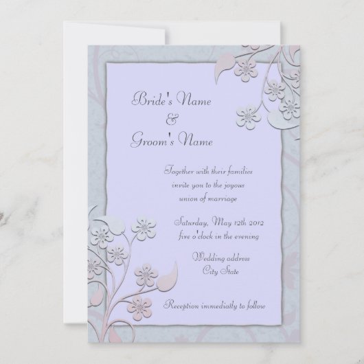 「モリー・ハリソン・デザインズ」 招待状 (正面)