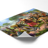 モリー・ピッチャーがモンマスの戦いで大砲を発射 ポスター (角)