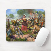 モリー・ピッチャーがモンマスの戦いで大砲を発射 マウスパッド (マウス)