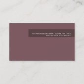 モリー・マリー・ビジネス・カード 名刺 (裏面)