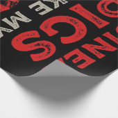 モルおもしろいモットがホイーキを作る ラッピングペーパー (角)