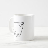 モルくまの北極の歯くま コーヒーマグカップ (正面左)