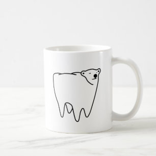 モルくまの北極の歯くま コーヒーマグカップ