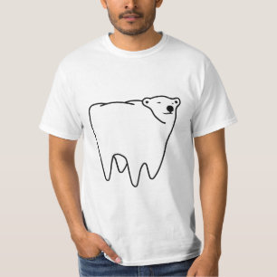 モルくまの北極の歯くま Tシャツ