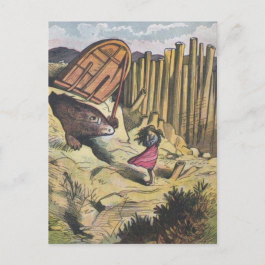 「モルさんのゲスト」 ポストカード (正面)