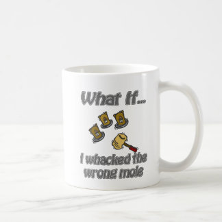 モルを打ち負かして下さい コーヒーマグカップ