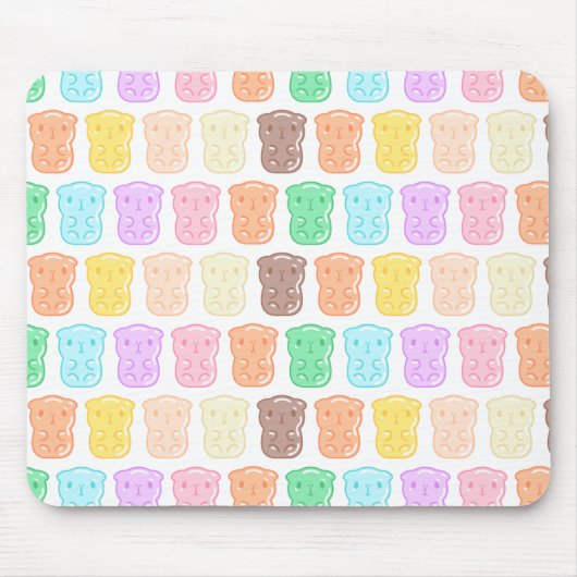 モルカラフルモット形グミ缶型 マウスパッド (正面)