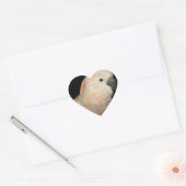 モルカンコカトゥオパロットデザイン ハートシール (封筒)