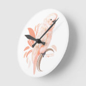 モルカンコカトゥー ラウンド壁時計 (傾斜)