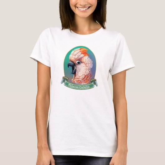モルカン絵画コカトゥー現実的 Tシャツ (正面)