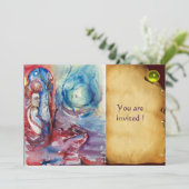 モルガナ様とドラゴンの羊皮紙 黄色の宝石 招待状 (スタンド正面)