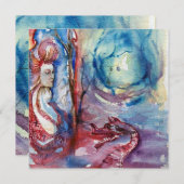 モルガナ、ピンクブルー 招待状 (正面/裏面)