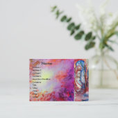 モルガナ、湖のドラゴン金ゴールド紫のフローラ渦巻き 名刺 (スタンド正面)