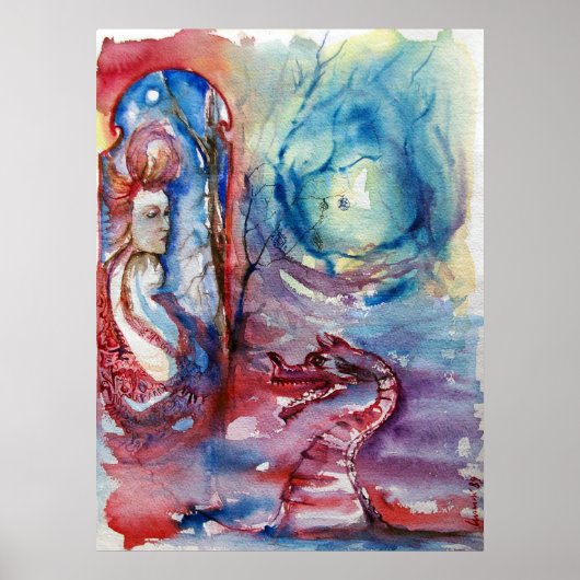 モルガナ/魔法とミステリーピンクブルーファンタジー ポスター (正面)