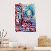 モルガナ/魔法とミステリーピンクブルーファンタジー ポスター (キッチン)