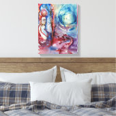 モルガナ/魔法とミステリー,ピンクブルーファンタジー キャンバスプリント (インサイチュ (寝室))