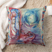 モルガナ/魔法とミステリー,ピンクブルーファンタジー クッション (ブランケット)