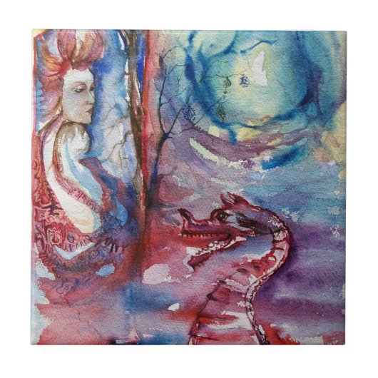 モルガナ/魔法とミステリー，ピンクブルーファンタジー タイル (正面)