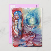 モルガナ/魔法とミステリー,ピンクブルーファンタジー ポストカード (正面/裏面)