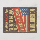 モルガンタウンウェストバージニア ポストカード (正面)