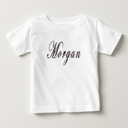 モルガン名ロゴ、 ベビーTシャツ (正面)