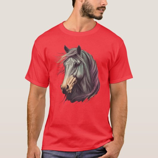 モルガン・ホース レトロ Tシャツ (正面)