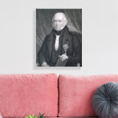 モルガン・ルイス、アッシャー・ブラウン・ダーランの彫刻（1796年） キャンバスプリント (インサイチュ (リビング))