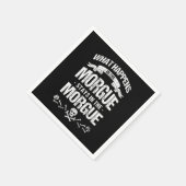 モルグエンバルマー葬儀ディレクター墓地ギフト スタンダードカクテルナプキン (角)