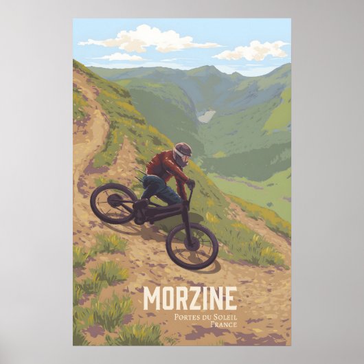 モルジニ山バイク旅行ポスター ポスター (正面)