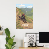 モルジニ山バイク旅行ポスター ポスター (ホームオフィス)