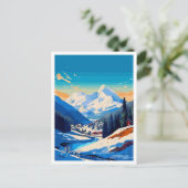 モルジンフランスアートヴィンテージトラベルイラストレーション ポストカード (スタンド正面)