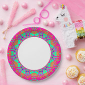 モルタアジアン春デイディナーウェア ペーパープレート (パーティー)