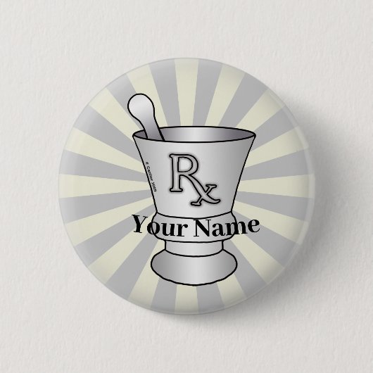 モルタルと押しピン 缶バッジ (正面)