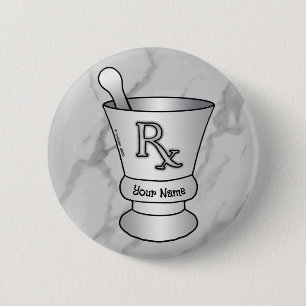 モルタルと押しピン 缶バッジ