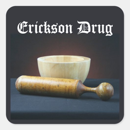 モルタルと杵のシール スクエアシール (正面)