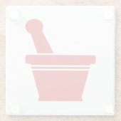 モルタルと杵 ガラスコースター (裏面)