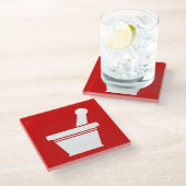 モルタルと杵 ガラスコースター (アングル)