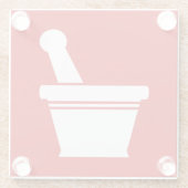 モルタルと杵 ガラスコースター (裏面)