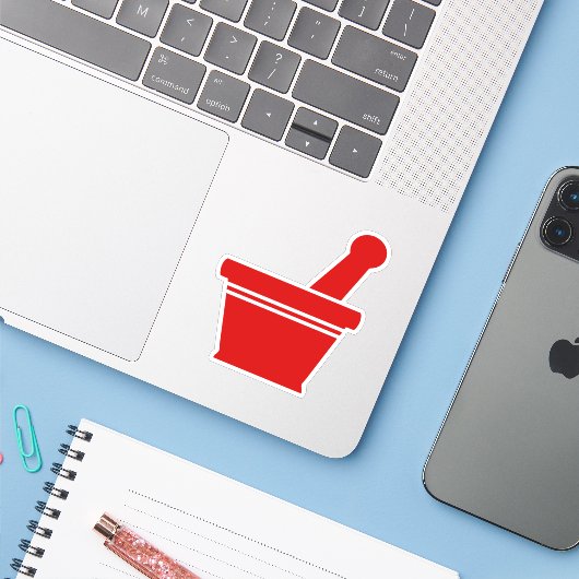 モルタルと杵 シール (ノートパソコンとiPhone)