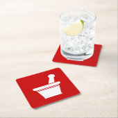 モルタルと杵 スクエアペーパーコースター (インサイチュ)