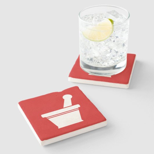 モルタルと杵 ストーンコースター (横)