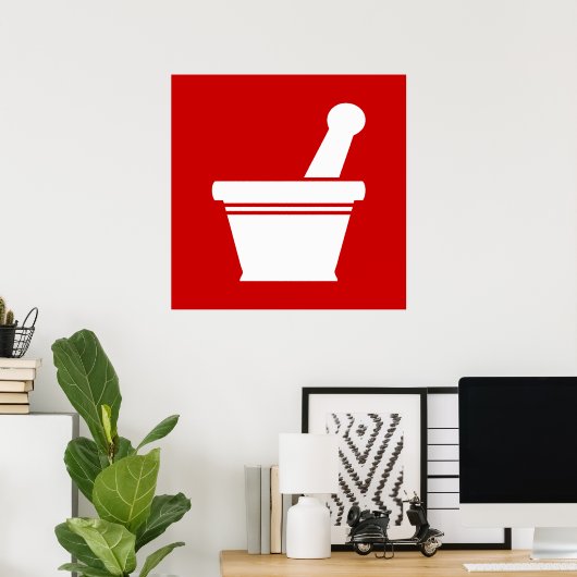 モルタルと杵 ポスター (ホームオフィス)