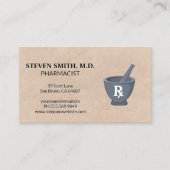 モルタルと杵 |薬剤師 | Rxシンボル 名刺 (正面)