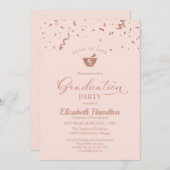 モルタルペッスル薬局グラードパーティーバラ金ゴールドピンク 招待状 (正面/裏面)