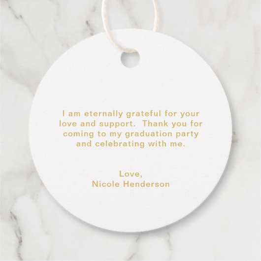 モルタルボエレガントードサンキュー金ゴールド卒業 フェイバータグ (裏面)